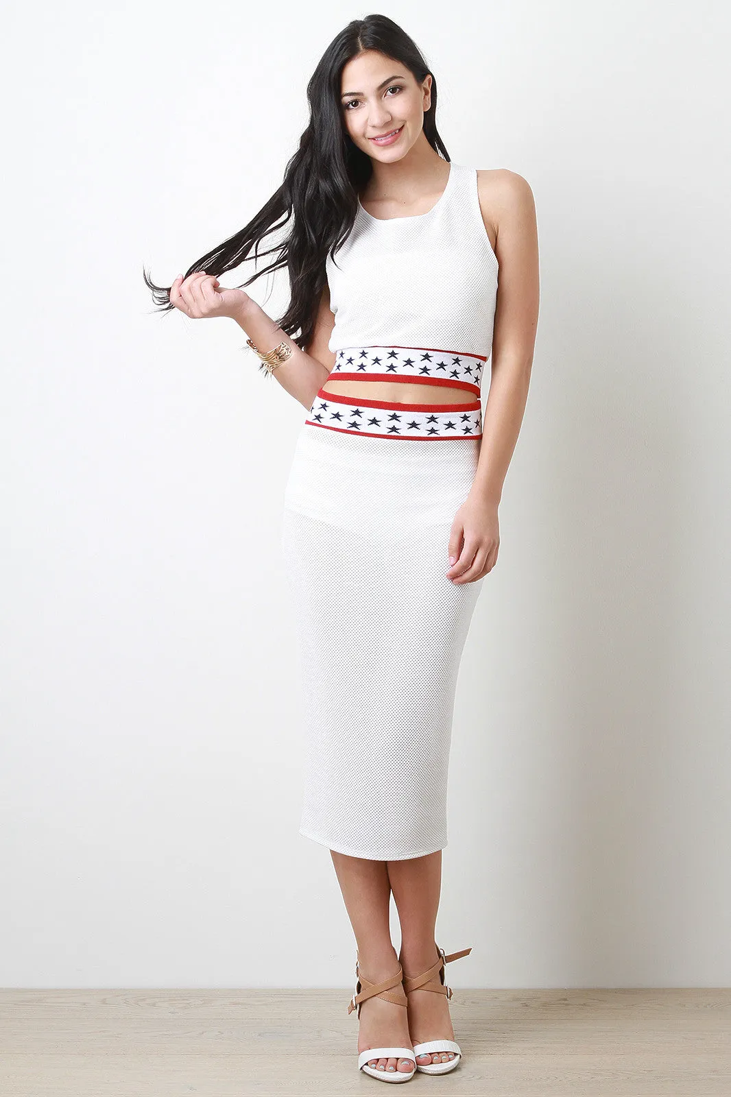 Star Athlete Midi Skirt