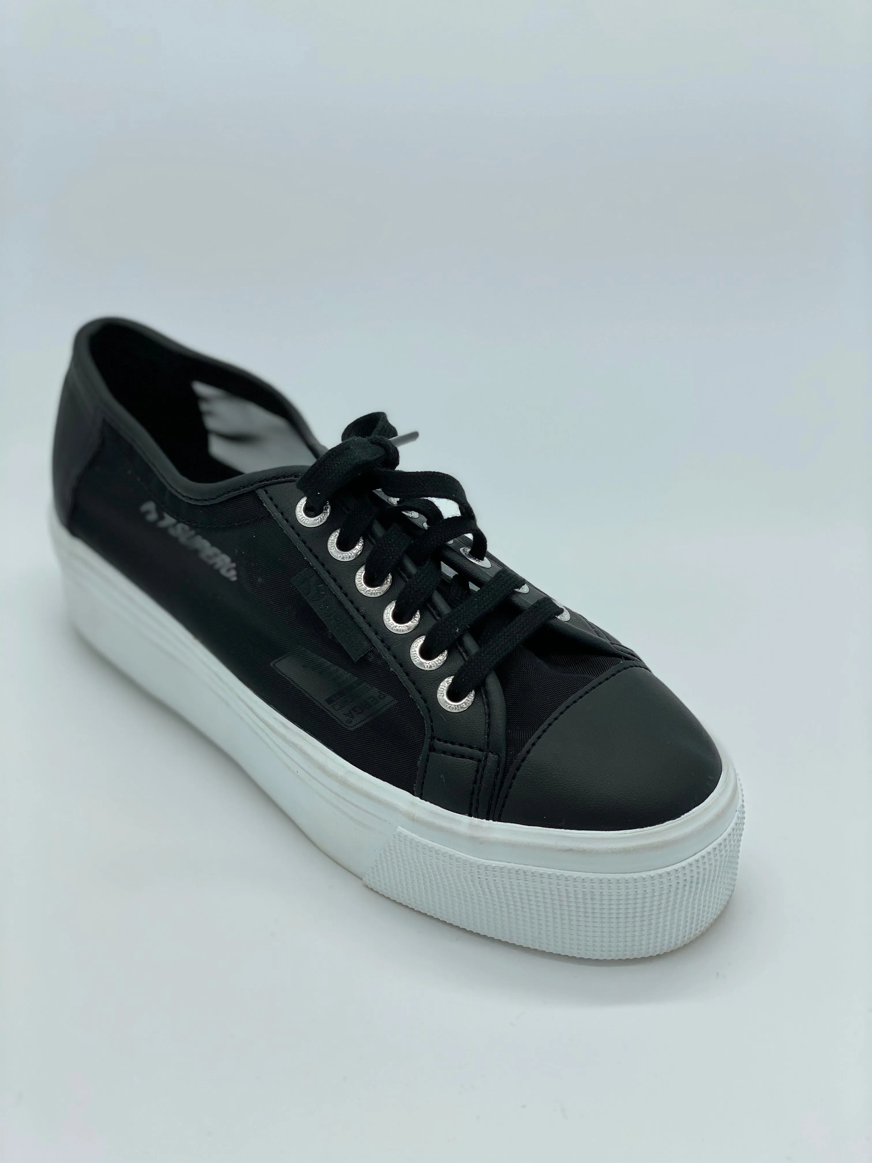 SUPERGA - BLACK MESH NET SNEAKERS **FREE SHIPPING**