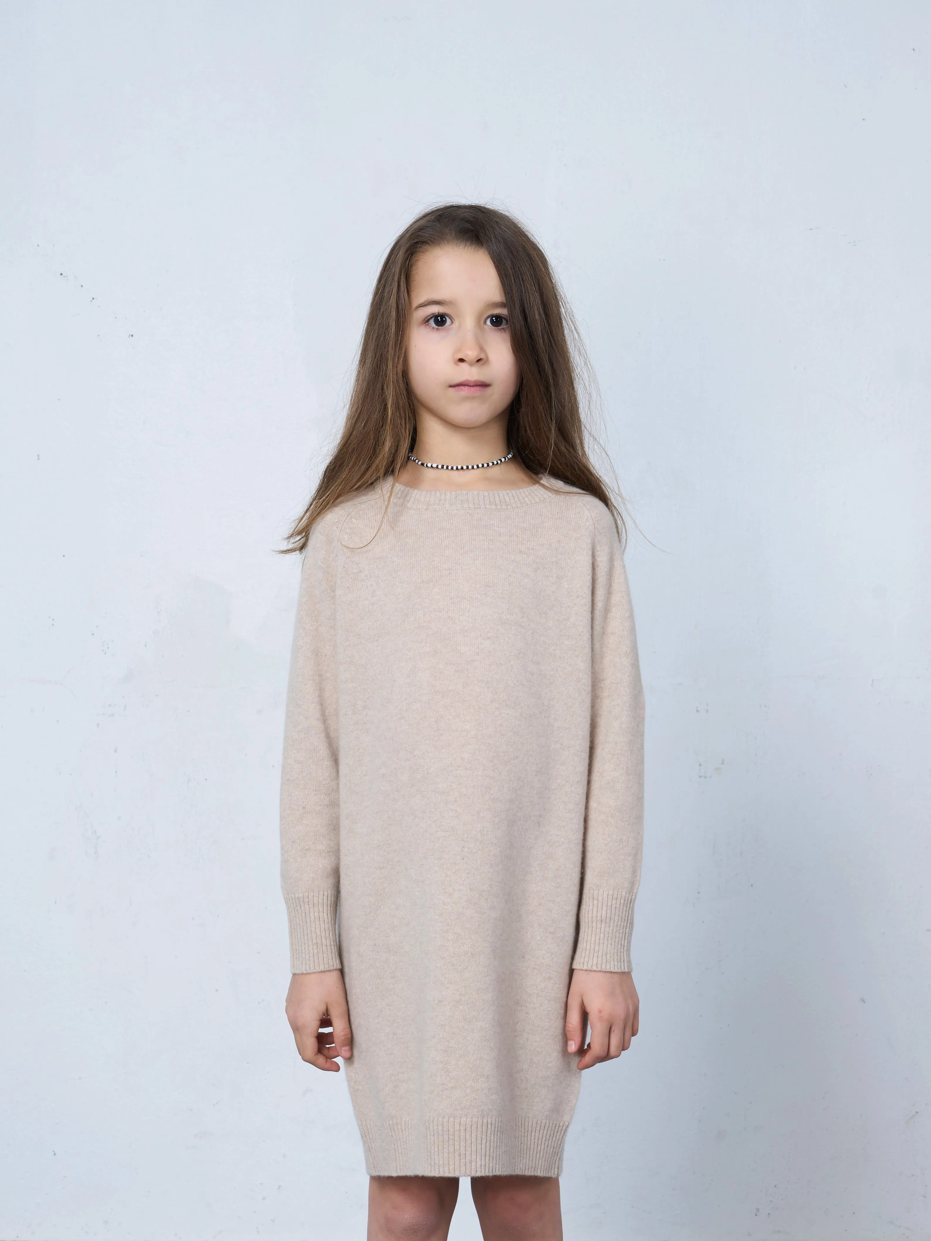 SWEATER DRESS BEIGE