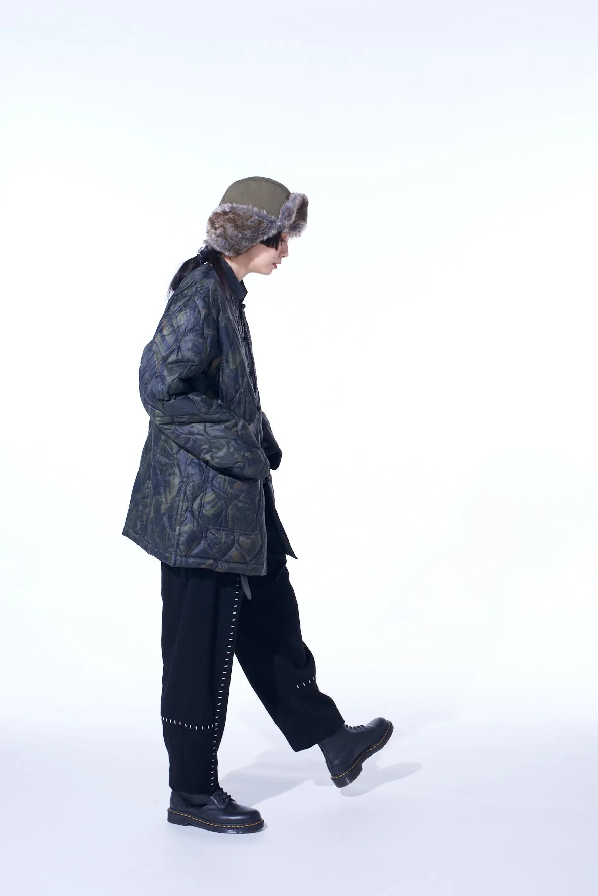 【S'YTE X TAION】DAHLIA CAMOUFLAGE QUILTED DOWN CHINA JACKET