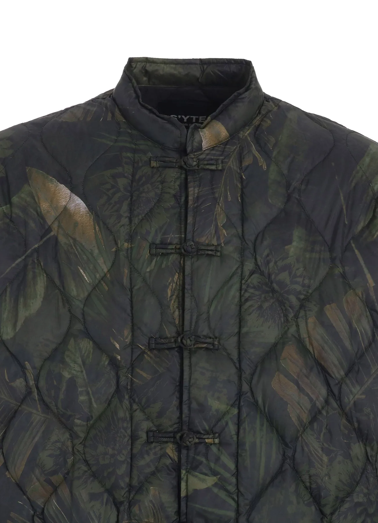 【S'YTE X TAION】DAHLIA CAMOUFLAGE QUILTED DOWN CHINA JACKET