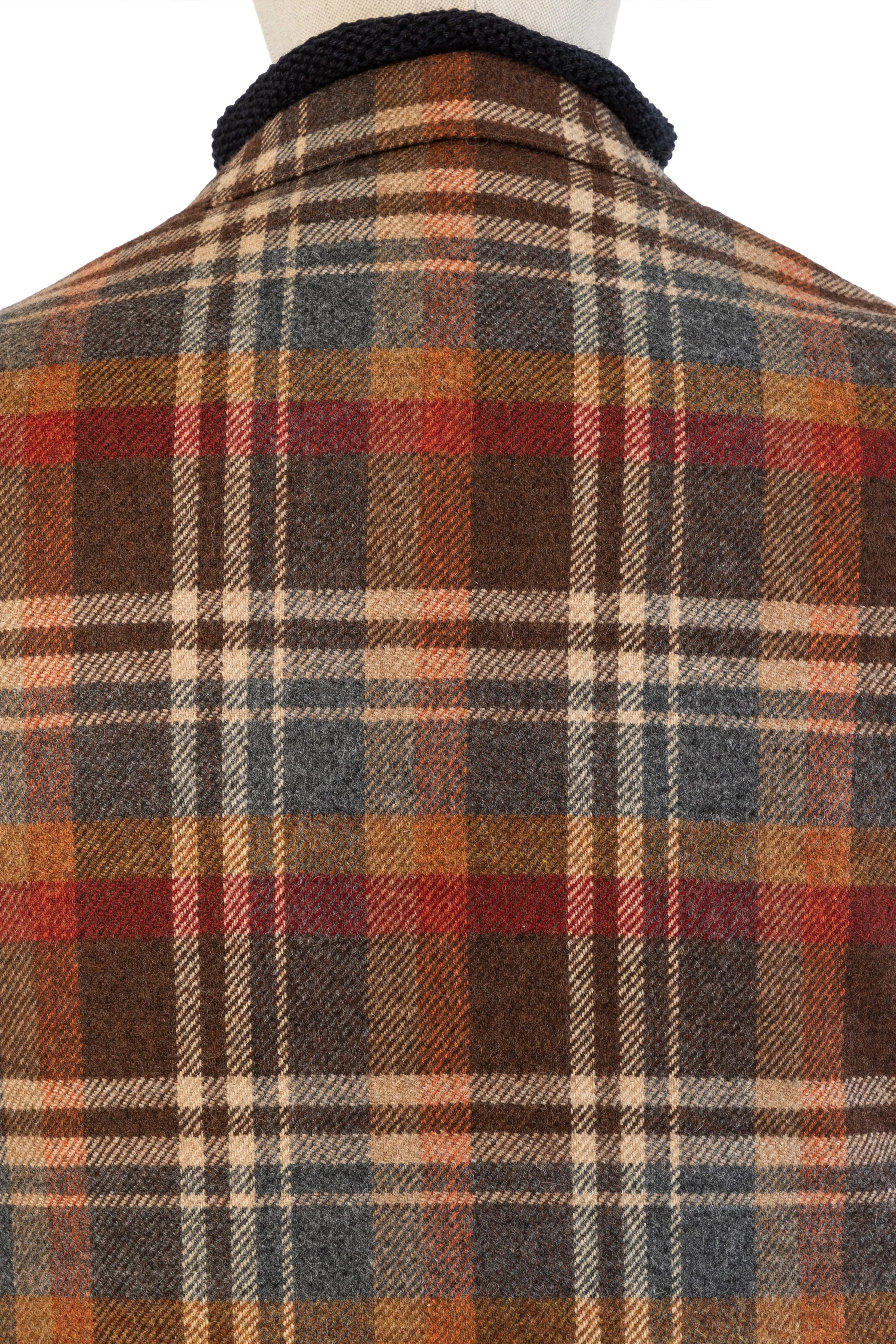 The Armoury Model 12 Red Brown Wool Check Sport Coat