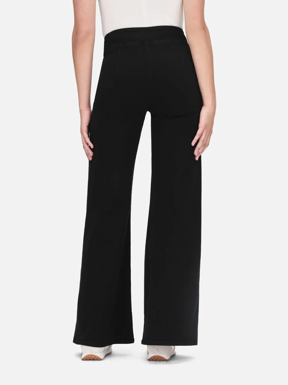 The Jetset Wide Leg -- Sheen Noir