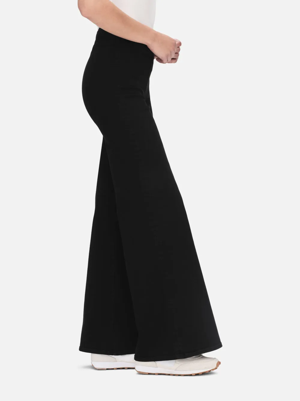 The Jetset Wide Leg -- Sheen Noir