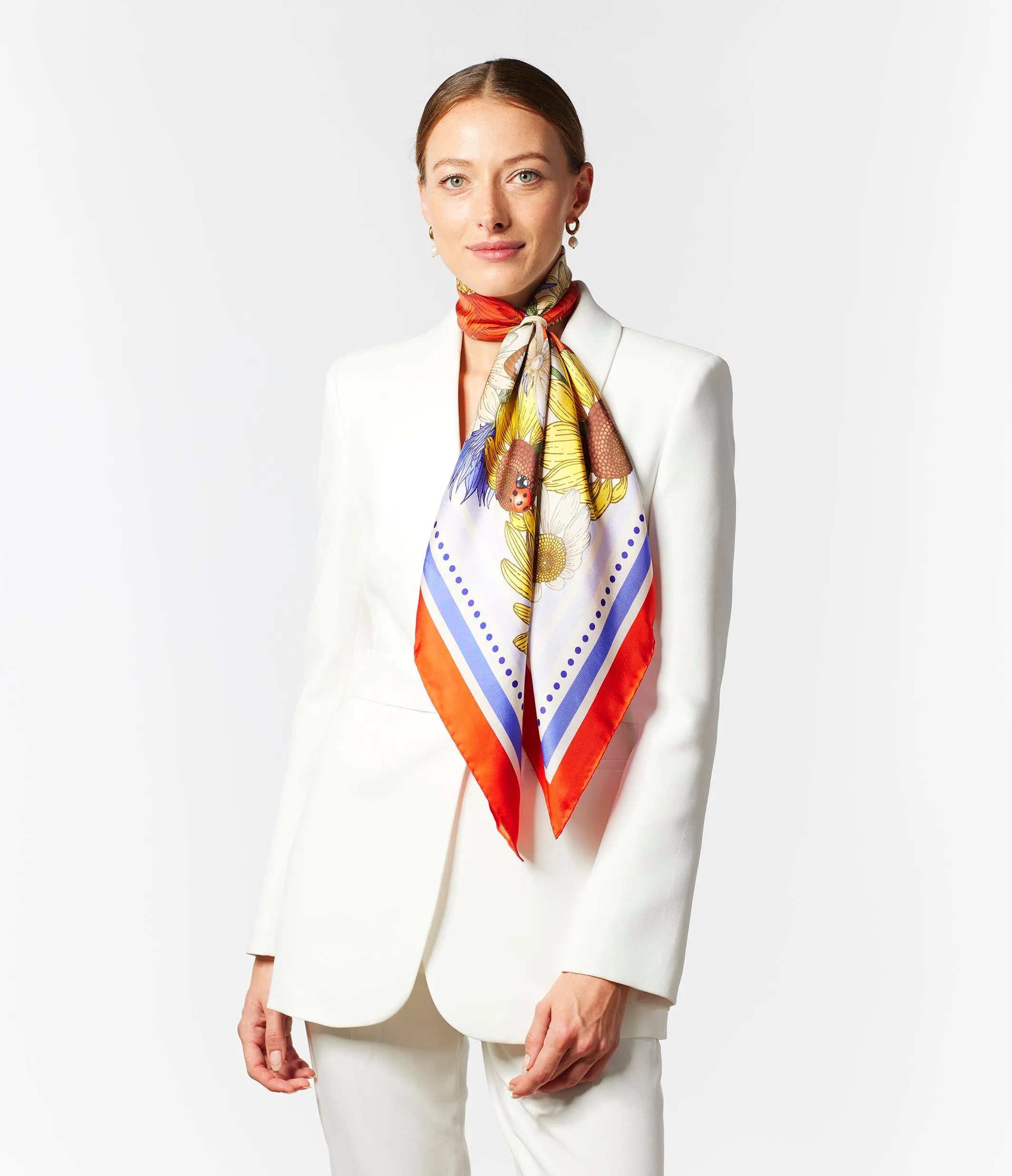 The Meadow Silk Scarf | 90x90cm