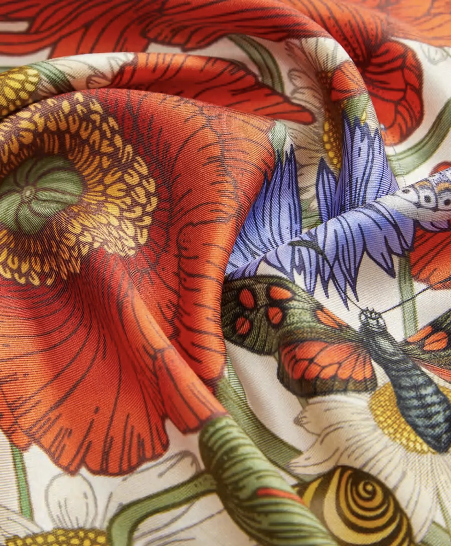 The Meadow Silk Scarf | 90x90cm