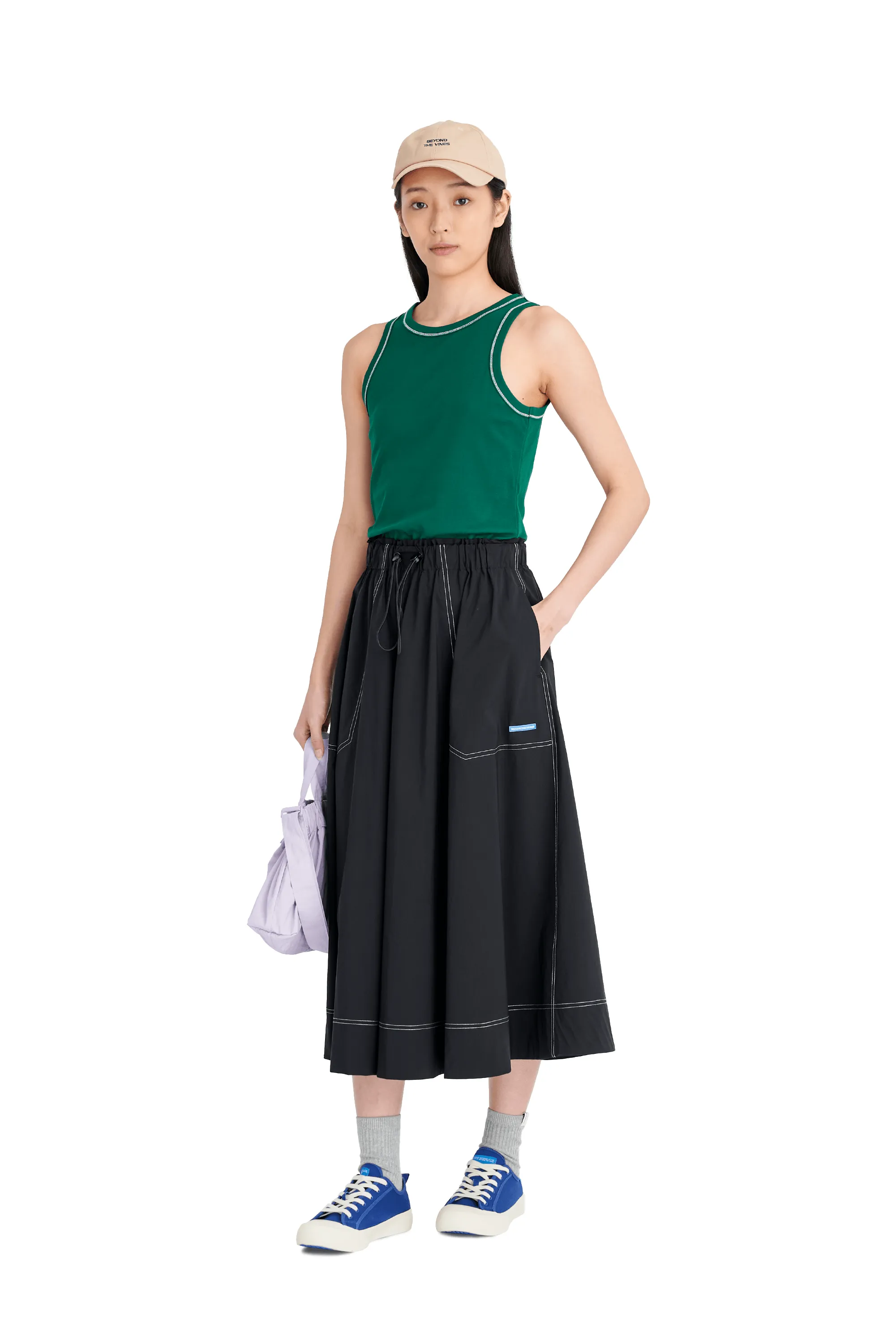 Toggle Midi Skirt