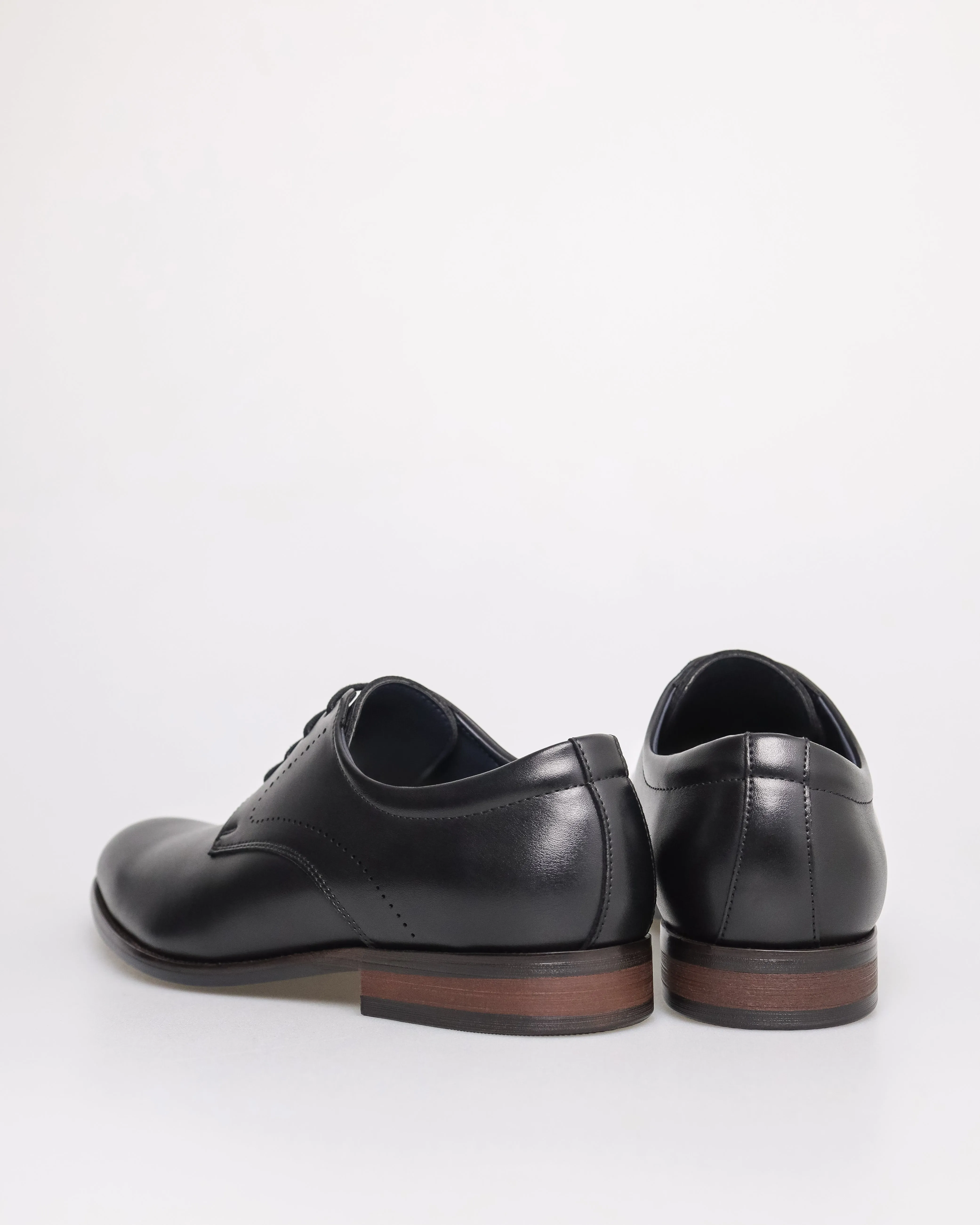 Tomaz F399 Men's Plain Toe Derby (Black)