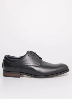 Tomaz F399 Men's Plain Toe Derby (Black)