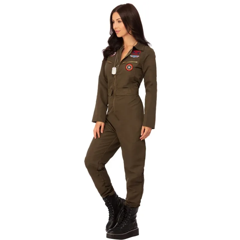 Top Gun Ladies Costume in Khaki