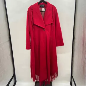 Utex Design Women's Size M Red Solid Coat