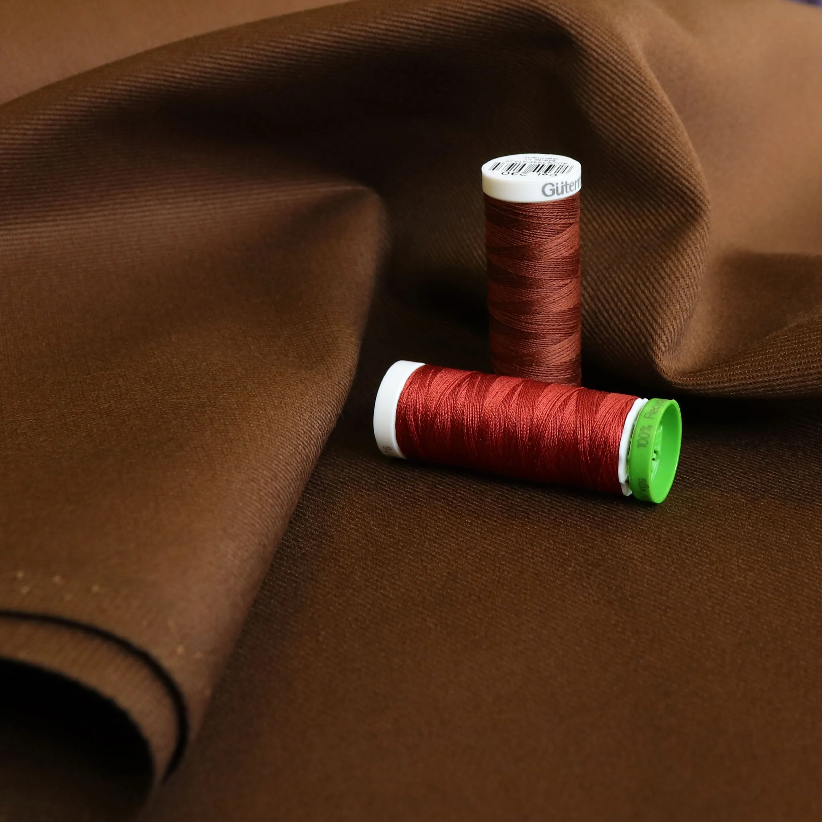 Ventana Cotton Twill Robert Kaufman - Cocoa - END OF BOLT 116cm