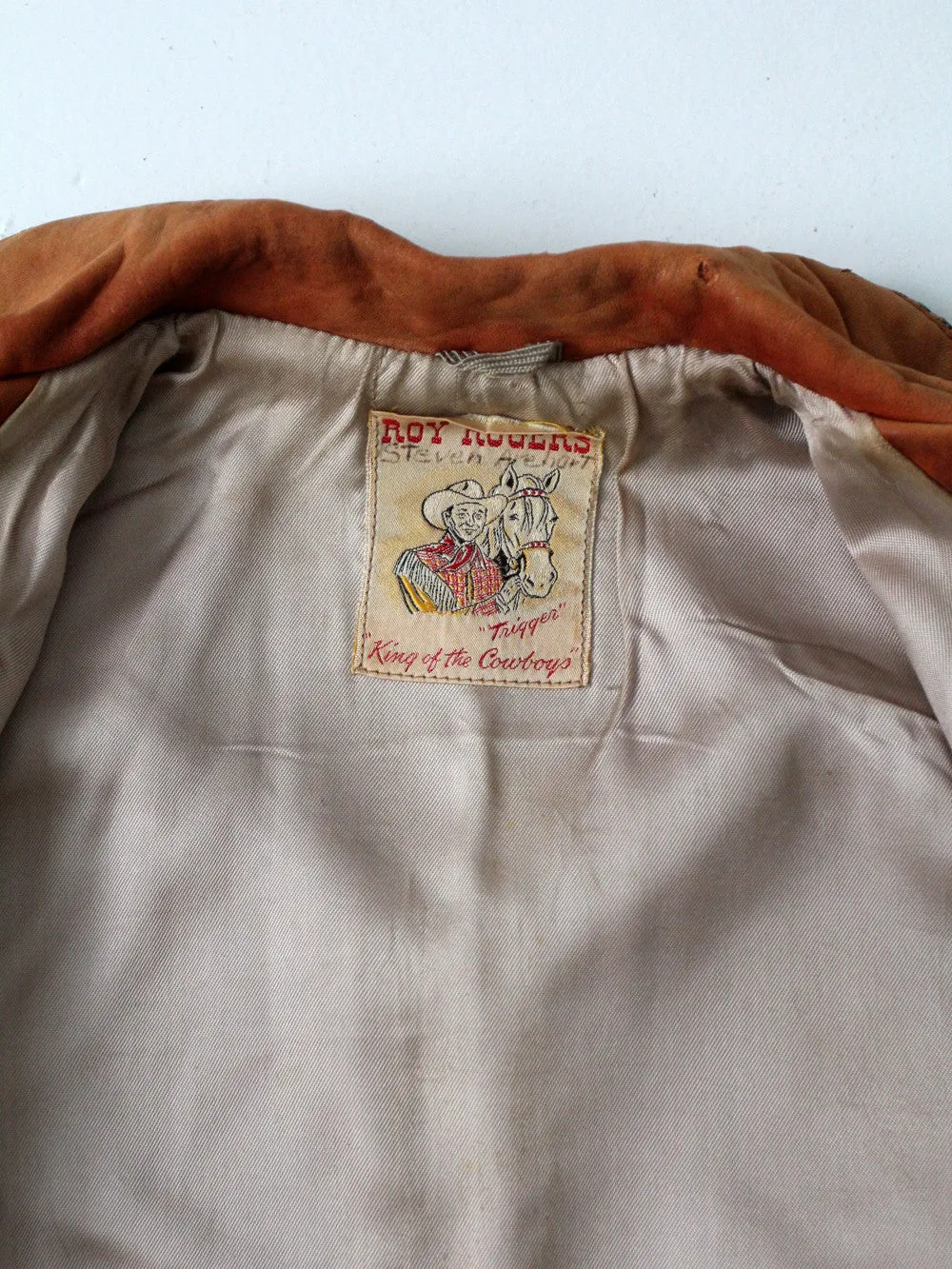 vintage 1950s Roy Rogers leather children's jacket