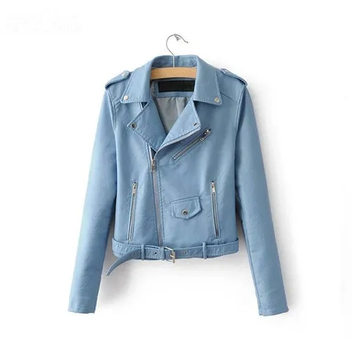 Vintage Style PU Leather Jacket Outerwear