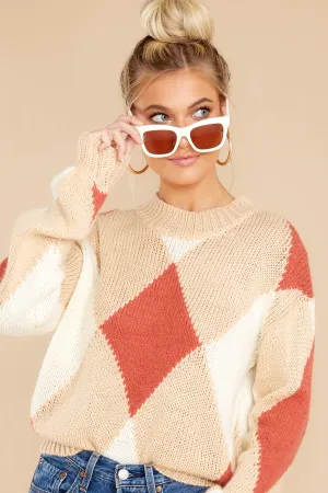 What's The Latest Beige Multi Sweater