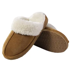 Women's Fluffy Memory Foam Slippers - Cozy Indoor & Outdoor Winter Shoes