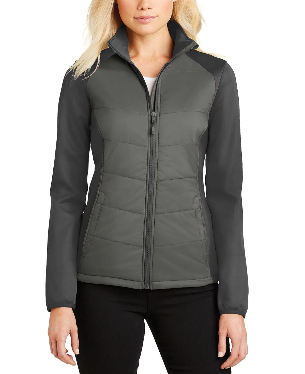 Women's Full-Zip Hybrid Soft Shell Water-Resistant Jacket