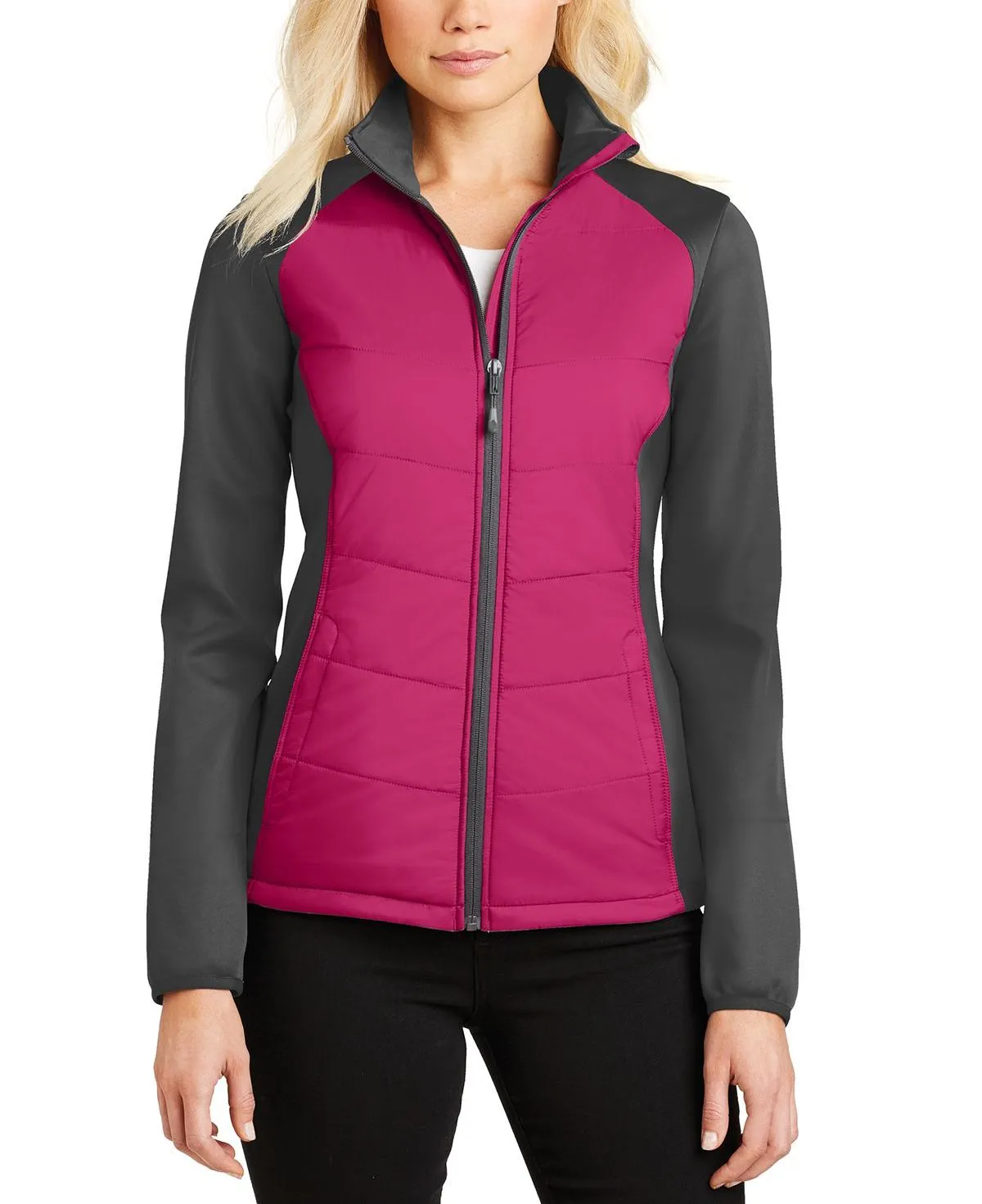 Women's Full-Zip Hybrid Soft Shell Water-Resistant Jacket