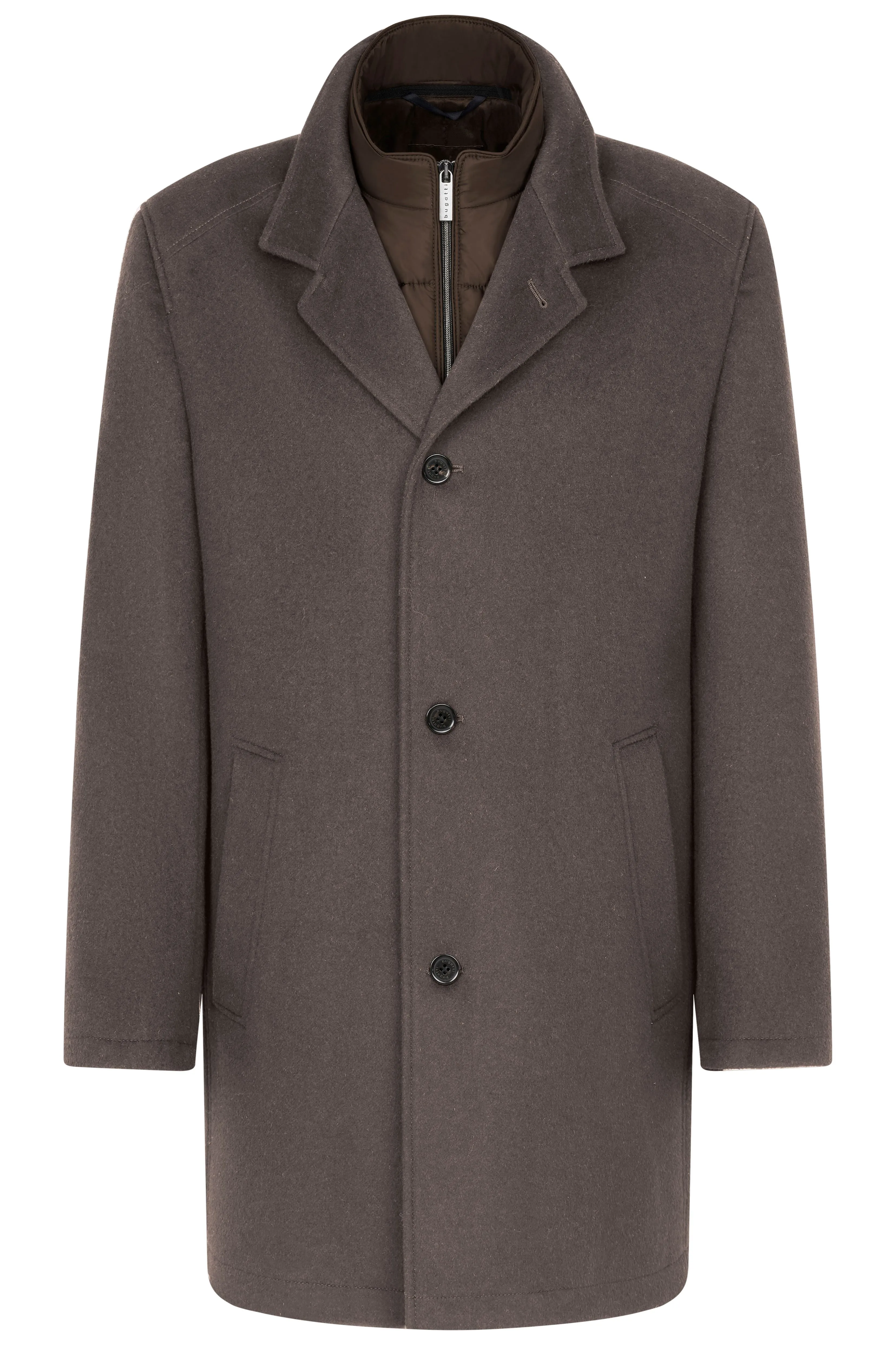 Wool Blend Coat with Vest Insert 621428-69071