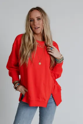 Work It Out Sweatshirt - Red