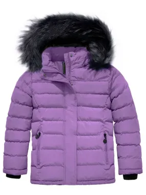 ZSHOW Girls' Puffer Jacket Padded Winter Coat