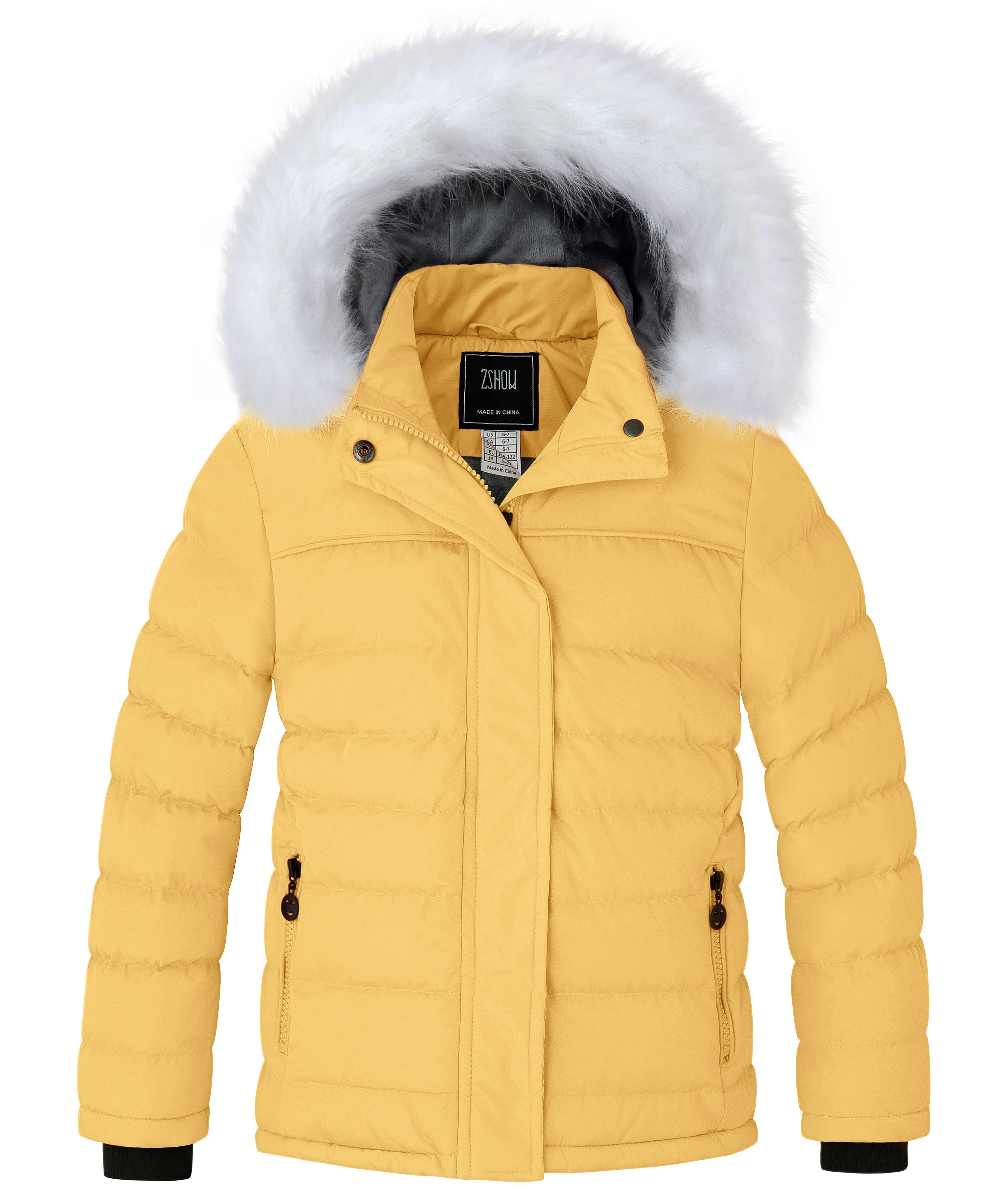 ZSHOW Girls' Puffer Jacket Padded Winter Coat